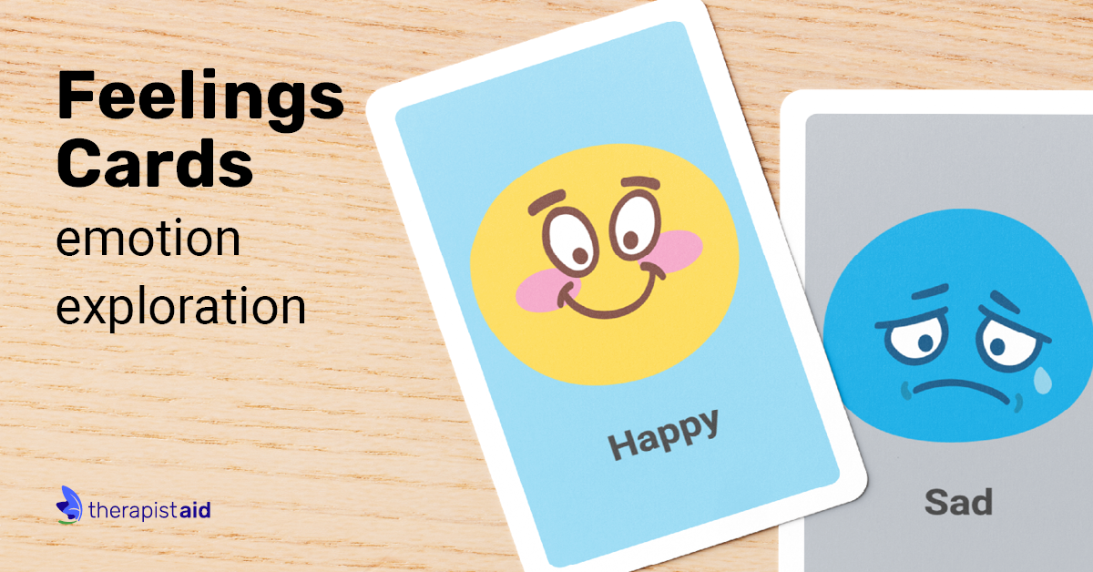 Feelings Cards: Emotion exploration | Interactive | Therapist Aid