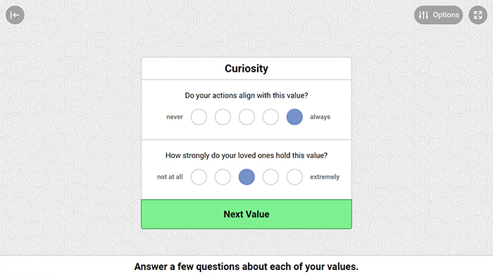 Values Assessment Tool Preview 2