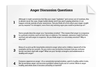 Anger Discussion Questions