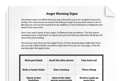 Anger Stop Signs