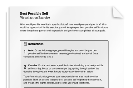 Best Possible Self: Visualization Exercise