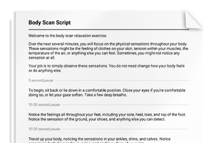 Body Scan Script