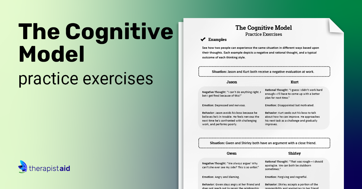CBT Practice Exercises (Worksheet) | Therapist Aid