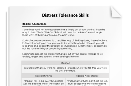 DBT Distress Tolerance Skills