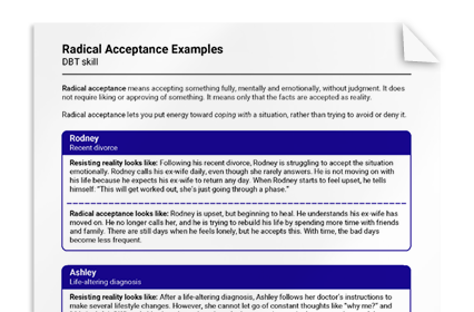 Radical Acceptance Examples
