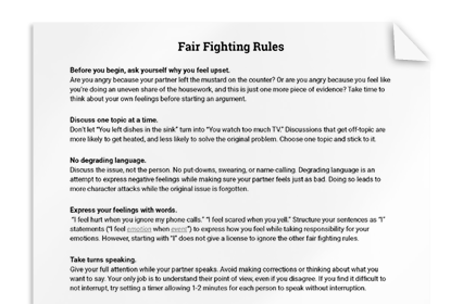 Fair Fighting Rules