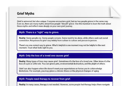 Grief Myths