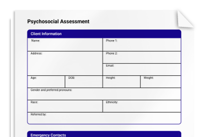 Psychosocial Assessment