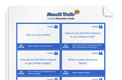 Small Talk: Discussion Cards for Kids