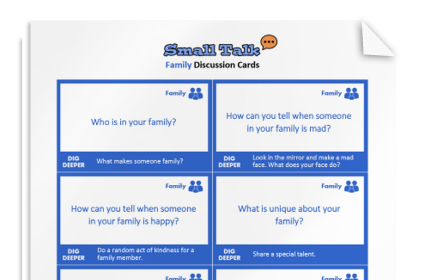 Small Talk: Discussion Cards for Kids