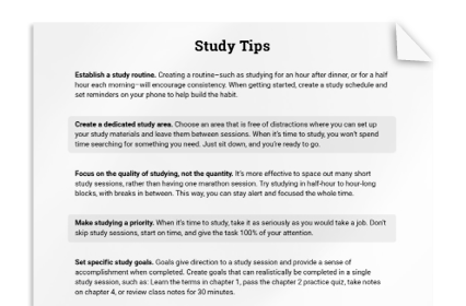 Study Tips for ADHD and Test Anxiety