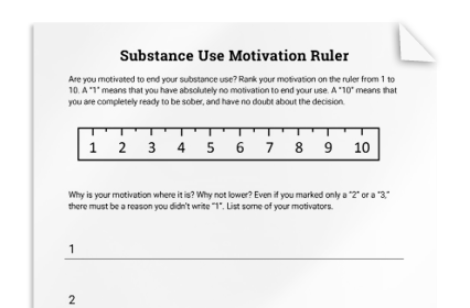 Substance Use Motivation Ruler