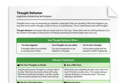 Thought Defusion Techniques